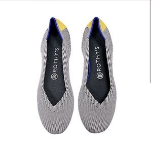 Rothy's Retired Shale Ribbon Stripe Flats